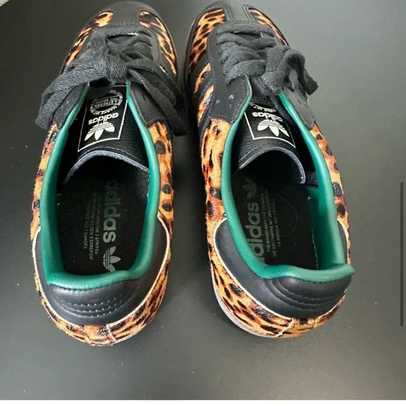 RARE NEW Adidas Samba OG Cheetah Leopard Black Green Womens 8 Mens 7 Sneakers - Picture 6 of 15